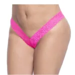 93X Lace Boyshort Color Hot Pink Size 1-2XL