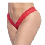 93X Lace Boyshort Color Red Size 1-2XL