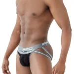 2305 Mesh Jockstrap Color Gray Size L - Image 3