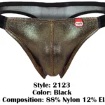 PIK 2123 Gold Cup Thongs Color Black Size XL - Image 7