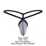 PIK 26086 Set G-String Color Gray Size L - Image 7