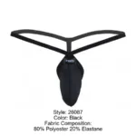 PIK 26087 Set G-String Color Black Size L - Image 7