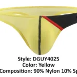 DGUY4025 Desire Glaze G-String Color Yellow Size XL - Image 7