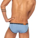 LCUT4358 Barn Boy Low Rise Mini Brief Color Denim Size M - Image 5