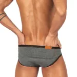 LCUT4358 Barn Boy Low Rise Mini Brief Color Stone Gray Size S - Image 6