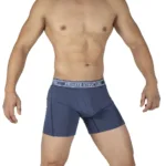 PBUT4380 Bamboo Mid Waist Boxer Briefs Color Citadel Blue Size S - Image 4