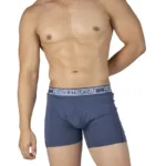 PBUT4380 Bamboo Mid Waist Boxer Briefs Color Citadel Blue Size S - Image 5