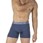 PBUT4380 Bamboo Mid Waist Boxer Briefs Color Citadel Blue Size S - Image 6