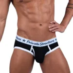 SCUS4529 Classic Mid Waist Mini Briefs Color Black Size L
