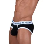SCUS4529 Classic Mid Waist Mini Briefs Color Black Size M - Image 4