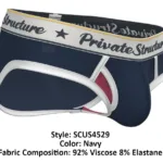 SCUS4529 Classic Mid Waist Mini Brief Color Navy Size L - Image 9