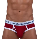 SCUS4529 Classic Mid Waist Mini Briefs Color Red Size XL - Image 6