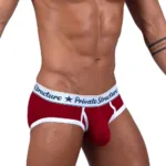 Alternative view of SCUS4529 Classic Mid Waist Mini Briefs Color Red Size L