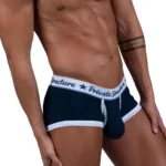 SCUS4530 Classic Mid Waist Trunks Color Navy Size S