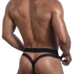 Alternative view of RS088 Jock-Thong Color Black Size S