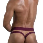Alternative view of RS088 Jock-Thong Color Burgundy Size L