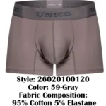 26020100120 Ruano Trunks Color 59-Gray Size L - Image 10