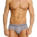 26020101114 Suede Briefs Color 59-Gray Size M - Image 4