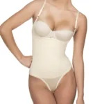 111 Evonne Underbust Bodysuit in Thong Color Nude Size L (38)