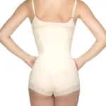 Alternative view of 136 Megane Open Bust Bodysuit w/ Lace Trim Color Nude Size 2XL (42)