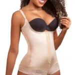 136 Megane Open Bust Bodysuit w/ Lace Trim Color Nude Size 2XL (42) - Image 5