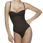 211 Nadine Strapless Bodysuit in Thong Color Black Size S (34)