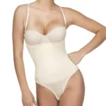 211 Nadine Strapless Bodysuit in Thong Color Nude Size S (34)