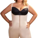 945 Jiselle Mid Thigh Full Body w/ Front Zipper Color Nude Size 2XL (42) - Image 3