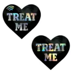 Treat Me Holographic Heart Smart Nfc Pasties