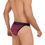 Alternative view of 91098X Microfiber Mesh Bikini Color Red Size 2-3XL