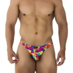 91171 Printed Thongs Color Cubes Size M