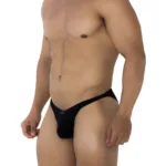 91177 Microfiber Bikini Color Black Size S - Image 3