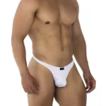 91198 Jacquard Thongs Color White Size M - Image 3