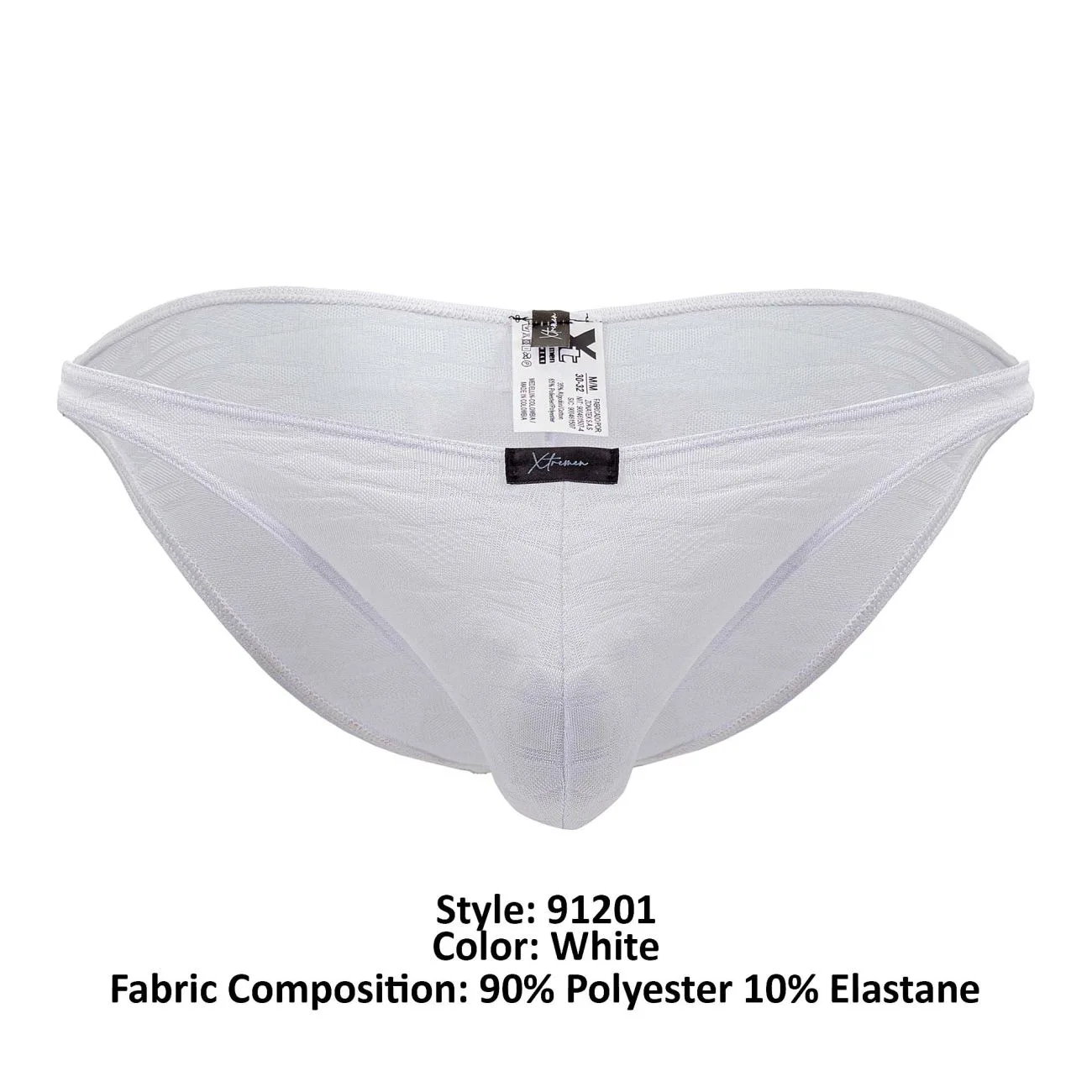 91201 Jacquard Bikini Color White Size S - Image 9