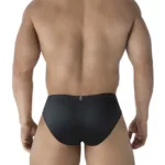 Alternative view of 91207B Microfiber Briefs Color Black Size S