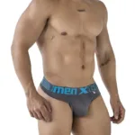 91208B Microfiber Thongs Color Gray Size XL - Image 3