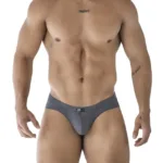 91210B Microfiber Briefs Color Gray Size S