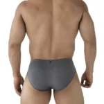 Alternative view of 91210B Microfiber Briefs Color Gray Size S