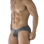 91210B Microfiber Briefs Color Gray Size S - Image 3