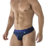91211B Microfiber Thongs Color Navy Size S - Image 3