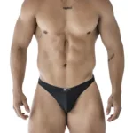 91214B Microfiber Thongs Color Black Size M