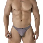 91223 Microfiber Thongs Color Gray Size S