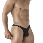 91224 Microfiber Bikini Color Black Size M - Image 3