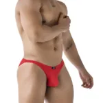 91224 Microfiber Bikini Color Red Size M - Image 3