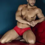 91225 Microfiber Trunks Color Red Size S - Image 4