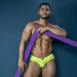 91227 Microfiber Briefs Color Neon Green Size L - Image 4
