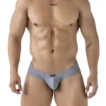 91233 Microfiber Briefs Color Gray Size L