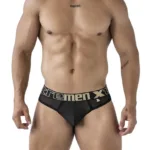 91235 Microfiber Thongs Color Black Size L