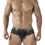 91236 Microfiber Briefs Color Black Size M
