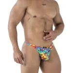 91247 Printed Thongs Color Bubbles Size M - Image 3